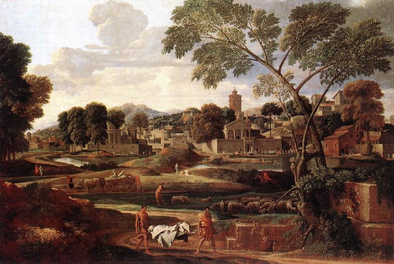Nicolas Poussin Landscape with the Funeral of Phocion Germany oil painting art